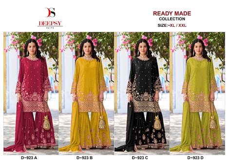 D 923 Deepsy Chinon Pakistani Readymade Suits Exporter Gujarat – Kavya ...