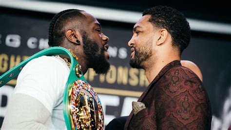 Ringside Seat Deontay Wilder and Dominic Breazeale don't like each ...
