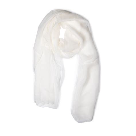 OVERSIZED MULBERRY SILK SCARF BRIDAL WHITE – CHICZ