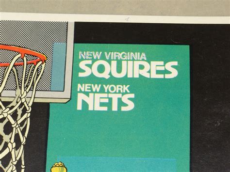1975 The New Virginia Squires -New York Nets ABA American Basketball ...