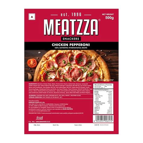 Meatzza chicken pepperoni 500g : Amazon.in: Grocery & Gourmet Foods