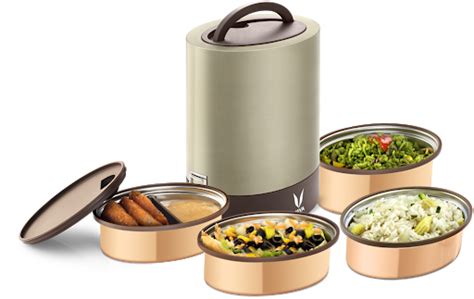 Lunch Box: Buy Lunch Box - Copper Coated | Tiffin Box Online - Vaya.in