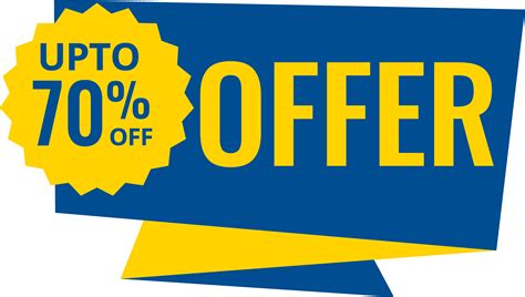 Up To 70 Percent Off Offer Vector PNG | Offer, Png, Percents