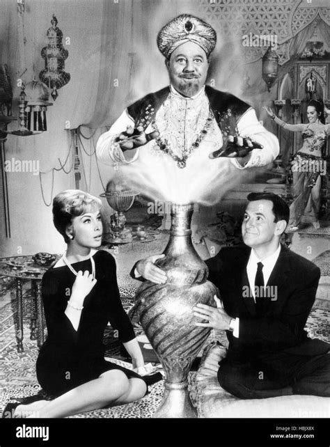 THE BRASS BOTTLE, Barbara Eden, Burl Ives, Tony Randall, 1964 Stock ...