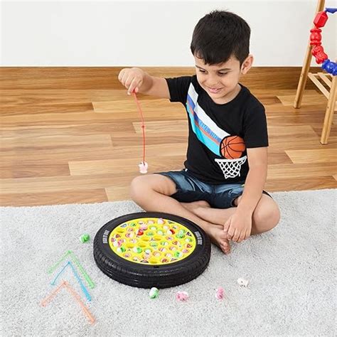 Buy Amazon Brand - Jam & Honey Musical Classic Board Game Fish Game ...
