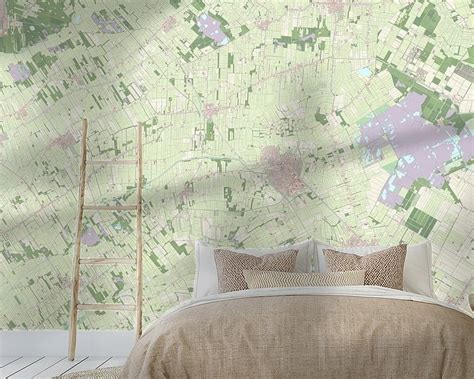 Map of Ooststellingwerf on canvas, poster, wallpaper and more