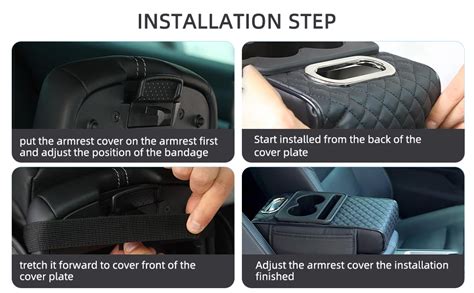 NEEPRA Leather Car Armrest Cover Cushion for Car Ergonomic Hand Rest ...
