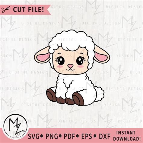 Cute Baby Lamb Drawing