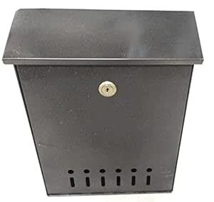 ATCO Letter Box with Flap/Mail Box/Post Box M.S Powder Coated Gray with ...
