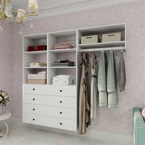 Latitude Run® Modular Closet Systems With Drawers And Shelves, Walk In ...