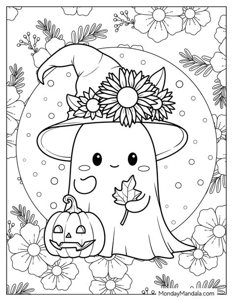 Cute Pumpkin Coloring Pages Printable Pumpkin Flower Coloring Page