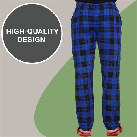 Buy Twist99 Men's Cotton Checkered Pajama Pants for Men -Lounge Bottoms ...