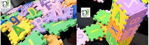 Buy Dinaarkan® Educational English Learning Interlock Colorful Puzzle ...