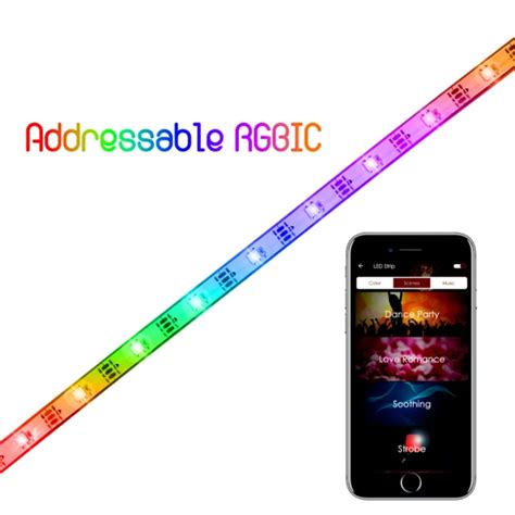 RGBIC addressable LED strip light - Banix
