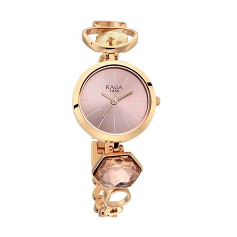 Titan Raga Women's Grace Watch: Mother of Pearl Dial & Ornate Bracelet ...