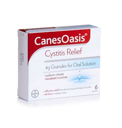 Buy Canesten CanesOasis Cystitis Relief for Urine Infection 6 Sachets ...