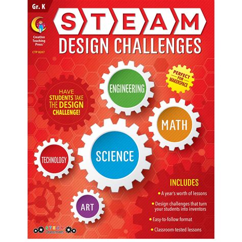 Creative Teaching STEAM Design Challenges Resource Book, Kindergarten ...
