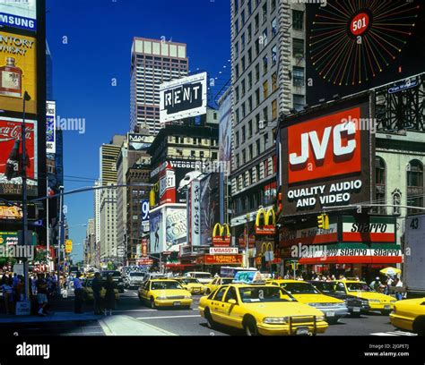 1996 HISTORICAL STREET SCENE TIMES SQUARE MANHATTAN NEW YORK CITY USA ...