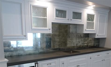 Antique Mirror Backsplash
