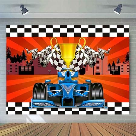 EMTOBT 7x5ft Race Car Backdrop Checkered Flags Gold | Ubuy India