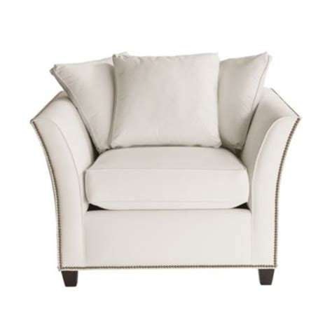 Tate Upholstered Chair with Antique Brass Nailheads | Ballard Designs