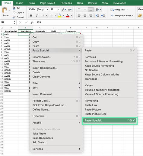 Image result for Different Types of Paste Excel