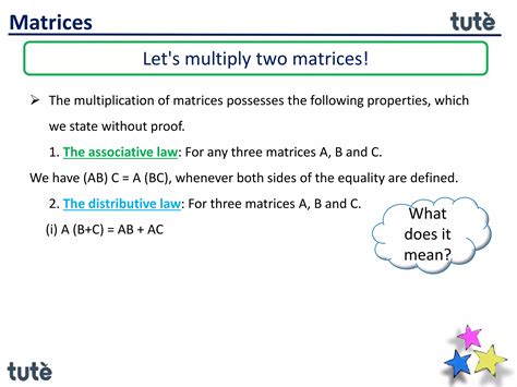 Matrices - multiplication of matrices | PPTX