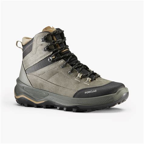 Women’s Waterproof Hiking Boots - MT 100 - Ash khaki green, Cappuccino ...