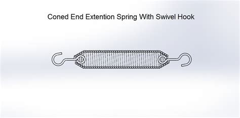 Image result for Coned Tension Spring