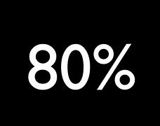 Image result for 80%