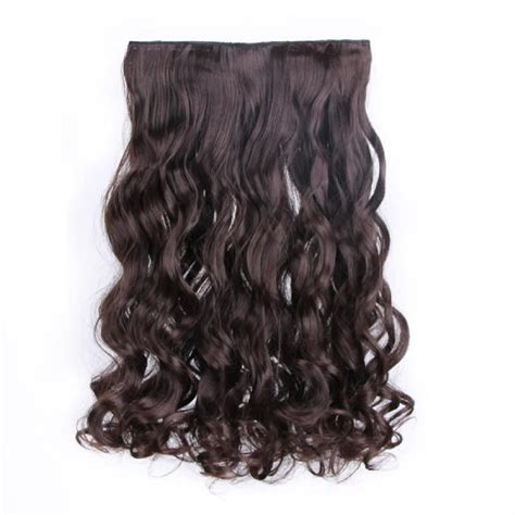 Abrish Women and Girls Natural Brown clip in Curly Hair extension ...