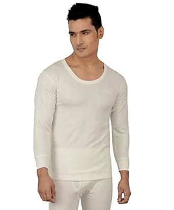 Lux Inferno Men's Round Neck Full Sleeves White Upper/Top/Vest Thermal ...