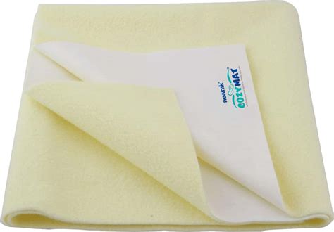 Buy NEWNIK COZYMAT DRY SHEET (SIZE: 140CM X 220CM) DOOUBLE BED YELLOW ...