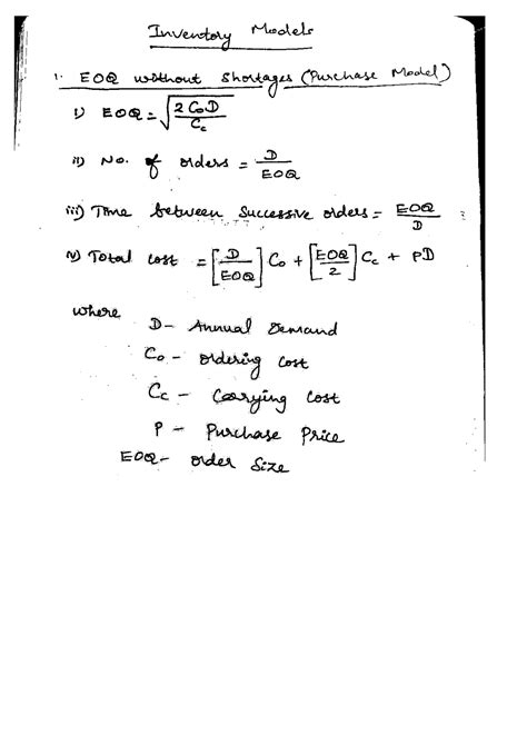 Unit 4 Inventory & DT.31 - Probability And Statistics - Studocu