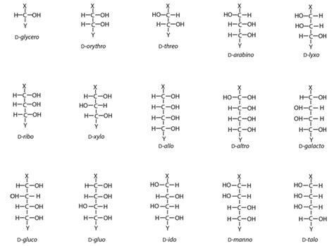 Figure 36.1: Different forms of monosaccharides.