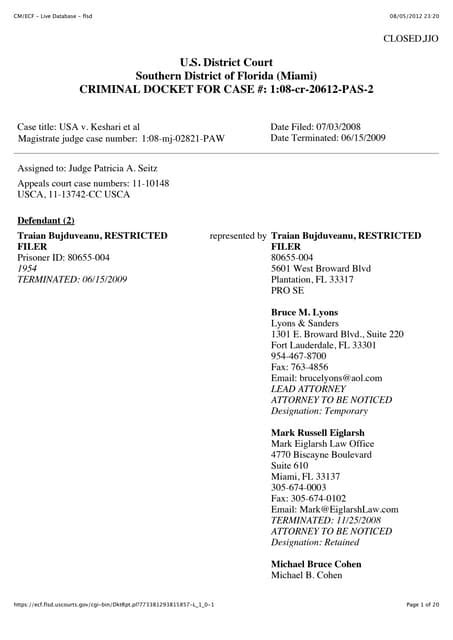 DOCKET SHEET in Newsome vs. Entergy Services Inc/Entergy New Orleans | PDF