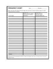 Image result for Example of Frequency Count Observation