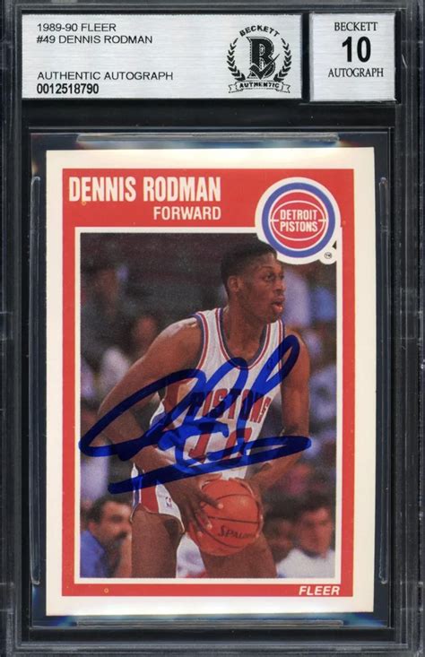 Dennis Rodman Fleer 1989 Auto : r/basketballcards