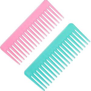 NTC Plastic Wide Teeth Hair Combs, Short Hair and Hair Comb Women (Set ...
