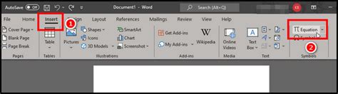 Image result for Add Equation in Word