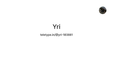 Yri — Teletype