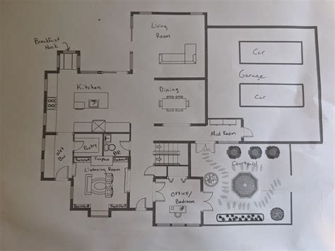 Dream House Inside Drawing
