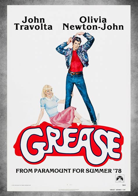 Grease Original Movie Poster 1978 Vintage Movie Poster Print - Etsy