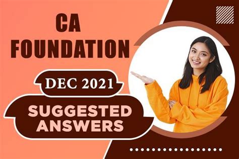 CA Foundation Dec 21 Sugested Answers | CA Foundation Dec 21 Question ...