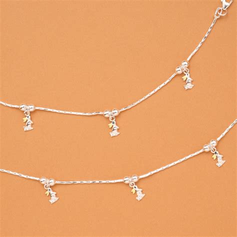 Tara Jhilmil Silver Anklet | Sri Anu Jewellers