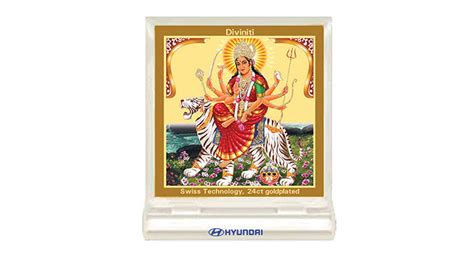 Goddess Durga Divinity for Car Dashboard ACF 3A - SASXTRA