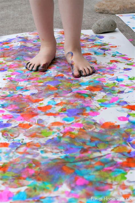 Big Art: Painting with your Feet! | Kids art projects, Projects for ...