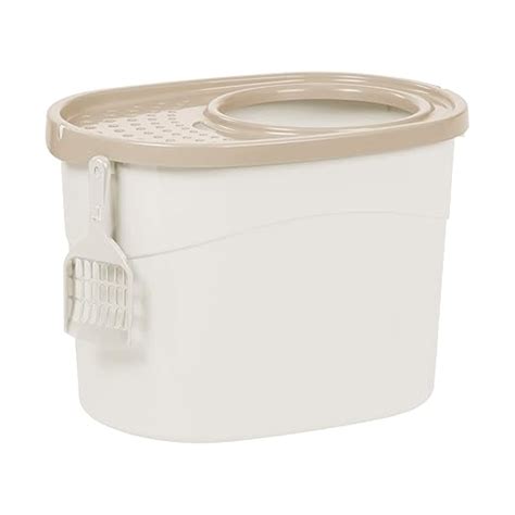 Iris Ohyama, Cat Litter Tray with Perforated lid, no Odor & Litter ...