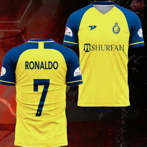 Ronaldo AL NASSR SHURFAH CLUB Ball JERSEY Football Jersey Ronaldo No.7 ...
