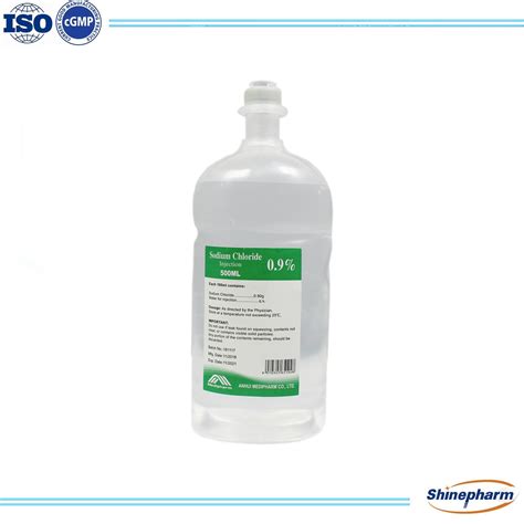 Sodium Chloride Injection 0.9% 500ml Finished Medicines with GMP OEM - Water and GMP